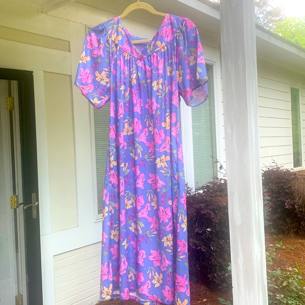 Anthony Richards Lavender flower print Dress / Gown